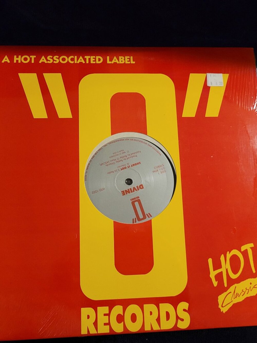 Divine Shout It Out Sealed 12-Inch Vinyl O Records Hot Productions HTO-1202 Hi-N